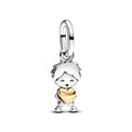 Hug Heart Boy & Girl Charm