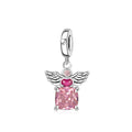 Pink Sparkling Love Angel Charm