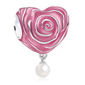 Blooming Rose Pearl Charm
