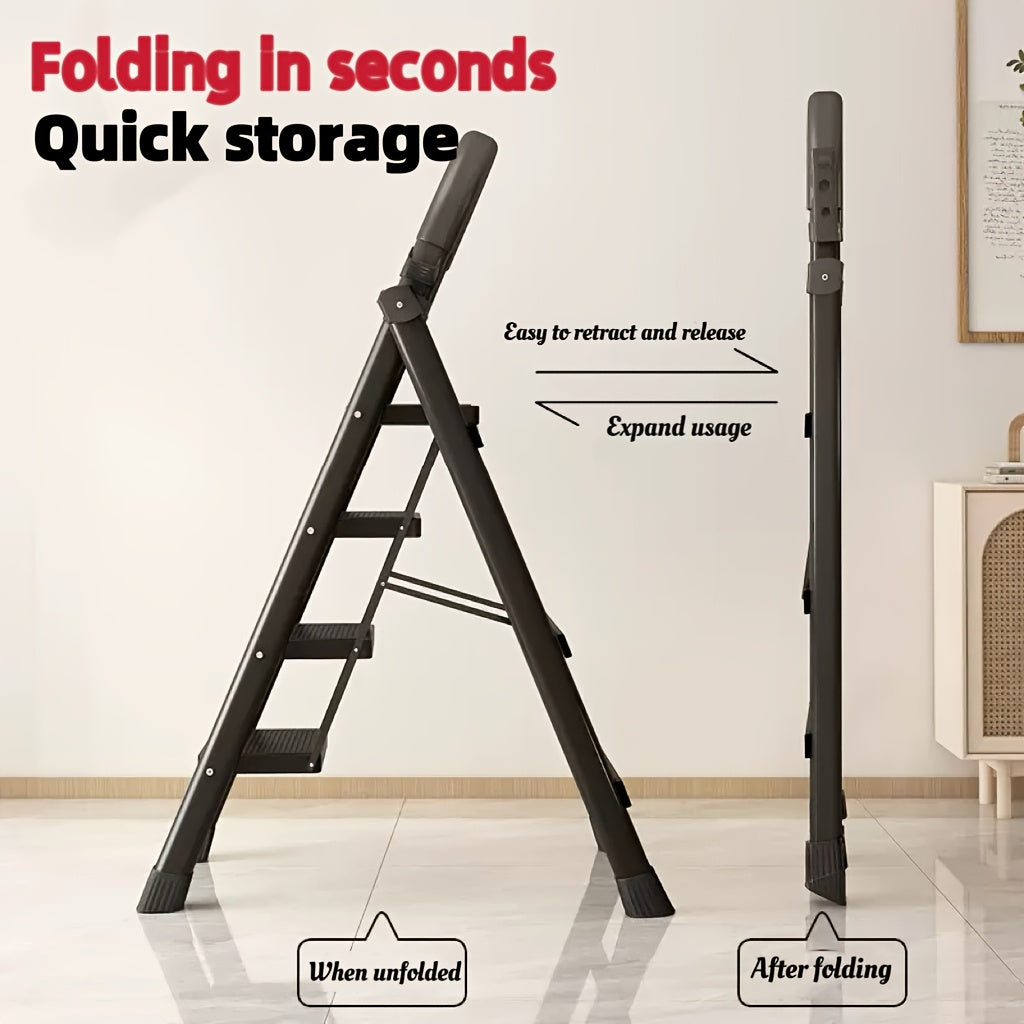 Heavy Duty Folding Step Ladder 3/4/5 Step Non-Slip 500LBS Capacity Portable