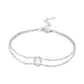 Large Diamond Double Layer Bracelet