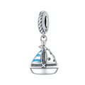 Blue Sailboat Charm
