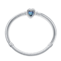 Blue Heart Charm Bracelet