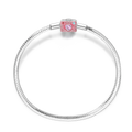 Pink Camera Charm Bracelet