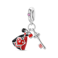 The Red Queen's Magic Key Charm