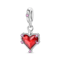 Sweet and Cool Red Heart Charm