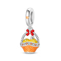 Pumpkin Flower Basket Charm
