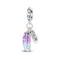 Colorful Feather Charm