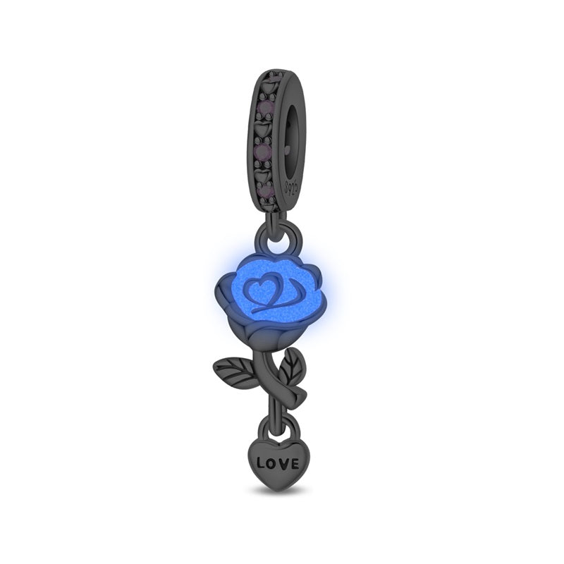 Rose Glow-In-The-Dark Charm