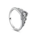 Crowned Sterling Ring