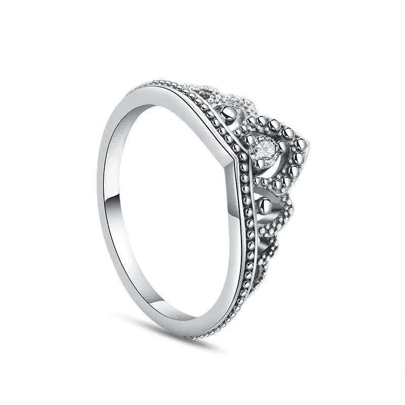Crowned Sterling Ring