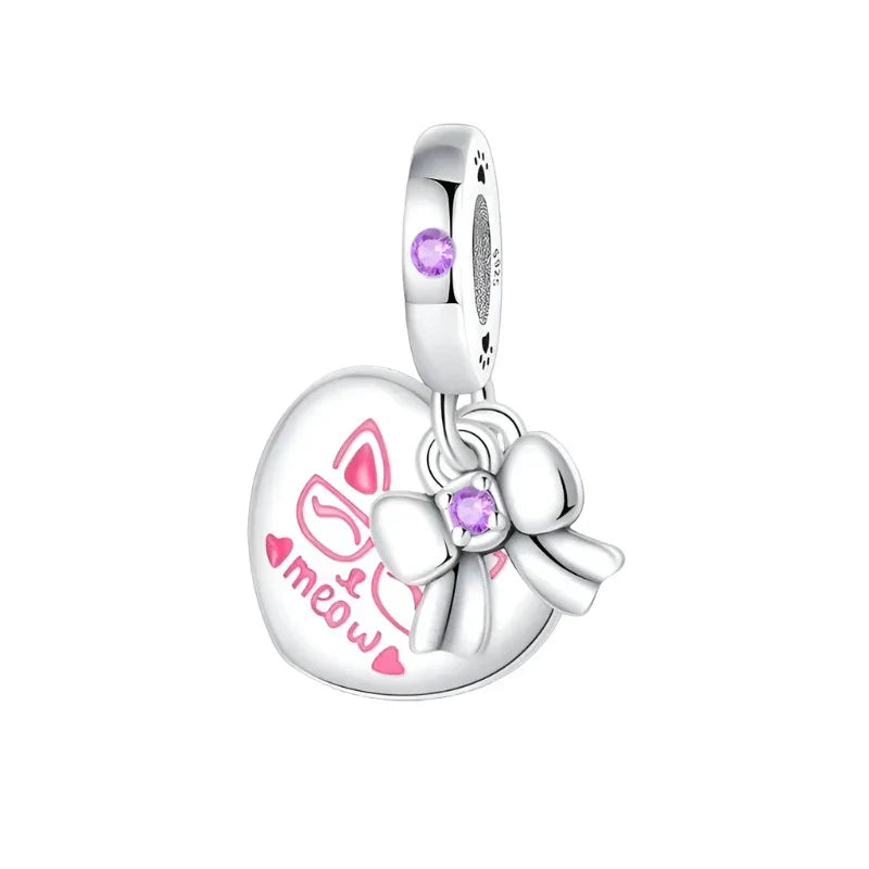 Meow Heart Charm