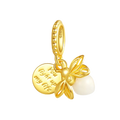 Gold Glow Firefly Charm