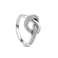 Entangled Lovers Sterling Ring