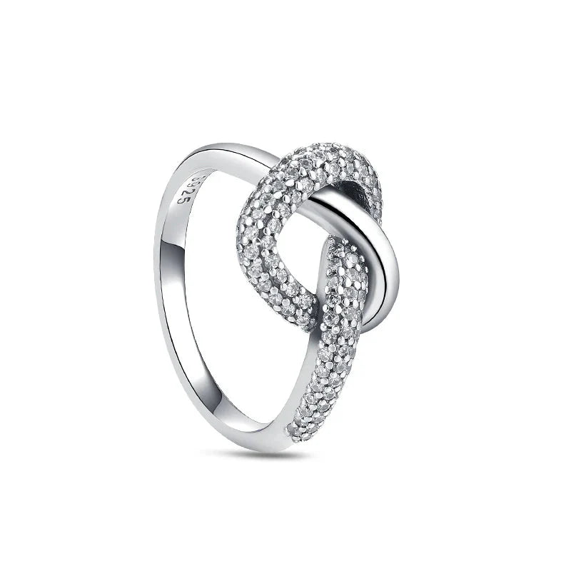 Entangled Lovers Sterling Ring