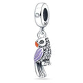 Purple Parrot Charm
