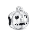 Halloween Silver Pumpkin Charm