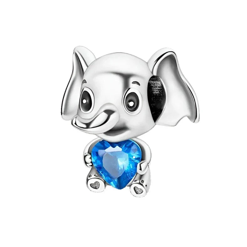 Baby Elephant Gem Charm
