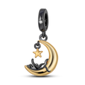 Cat Gold Star Charm