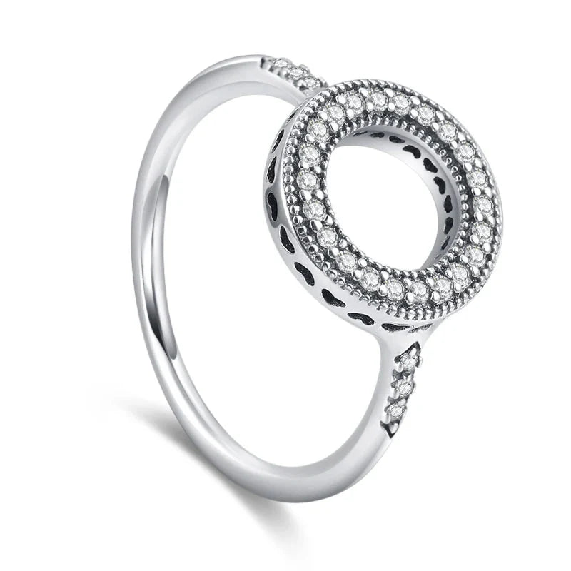 Circled Love Sterling Ring