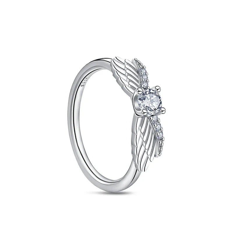 Heavenly Winged Sterling Ring