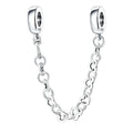 Mini Hearts Safety Chain Charm