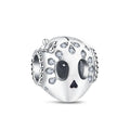 Halloween Silver Skull Charm
