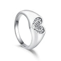 Chuck Heart Sterling Ring