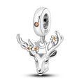 Floral Deer Charm