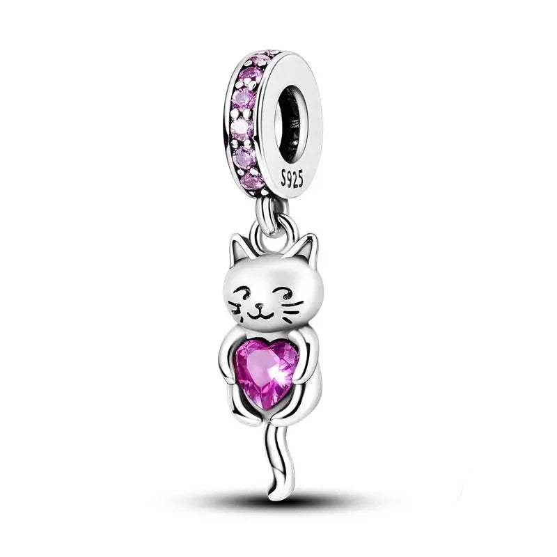 Cat Heart Charm