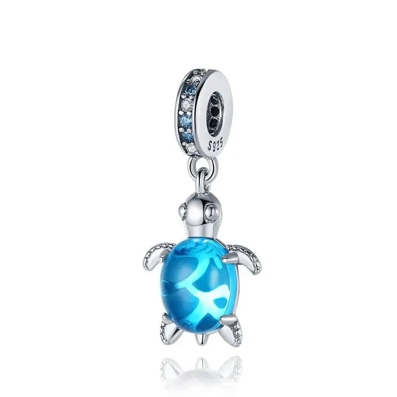 Aqua Turtle Charm