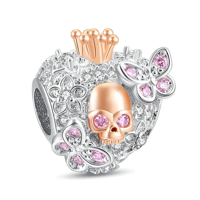 Halloween Pretty Skull Charm