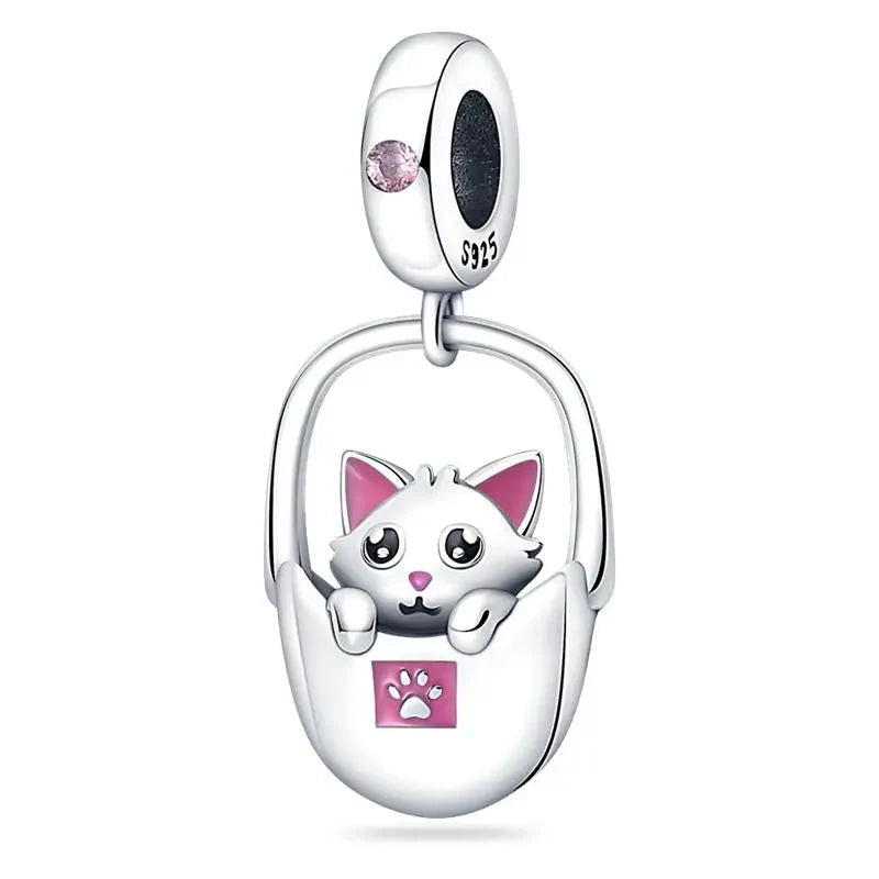 Cat In A Purse Charm