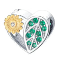 Sunflower Leaf Charm