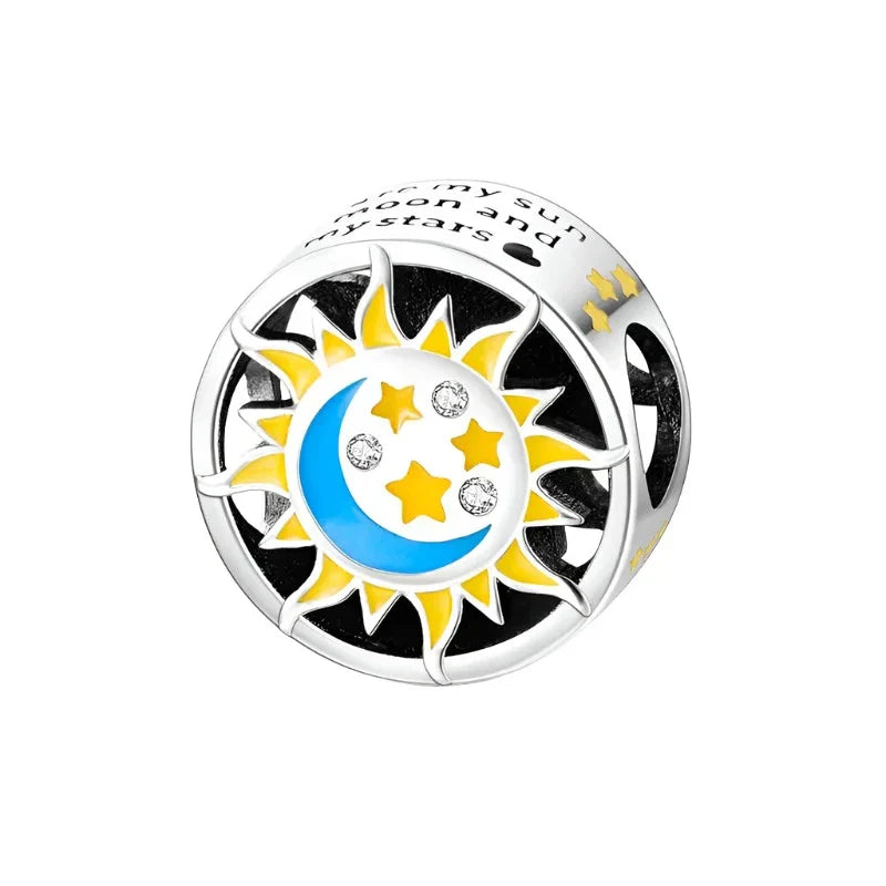 Sun Moon and Stars Charm