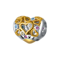 Gold Love Hearts Charm