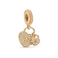Gold Heart to Heart Charm
