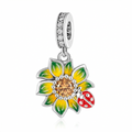 Sunflower and Ladybug Charm